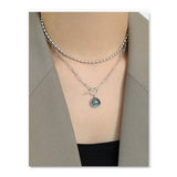 Labradorite Pendant Necklace 925 Silver