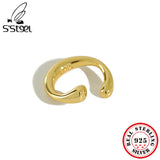 S925 Sterling Silver Clip On Earrings for Women Ear Cuff Jewelry