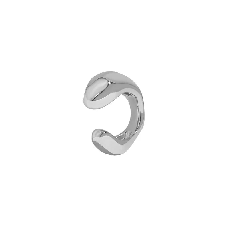 925 Sterling Silver Ear Cuff Clip On Earings Jewelry