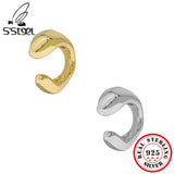 925 Sterling Silver Ear Cuff Clip On Earings Jewelry