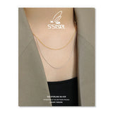 925 Silver Double-layer Chain Necklace for Women
