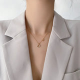 925 Sterling Silver Bohemian Champagne Couple Long Necklace