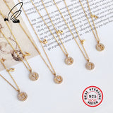 925 Sterling Silver Bohemian Champagne Couple Long Necklace