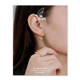 Sterling Silver Heart Stud Earrings - Love Gift for Women