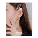 Sterling Silver Heart Stud Earrings - Love Gift for Women
