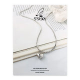 925 Silver Heart Necklace - Women's Jewelry