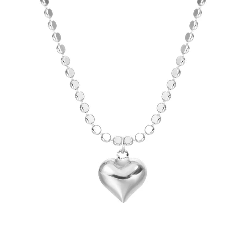 925 Silver Heart Necklace - Women's Jewelry