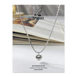 925 Silver Heart Necklace - Women's Jewelry