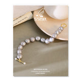 Sterling Silver 925 Bracelet Shell Pearl Gift Women Fine Jewellery