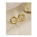 925 Silver Winter Stud Earrings Women's Jewelry