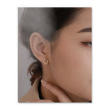 925 Silver Winter Stud Earrings Women's Jewelry