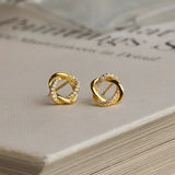 925 Silver Winter Stud Earrings Women's Jewelry