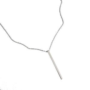 Minimalist 925 Sterling Silver Necklace Geometry Pendant For Women