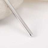 Minimalist 925 Sterling Silver Necklace Geometry Pendant For Women