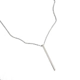 Minimalist 925 Sterling Silver Necklace Geometry Pendant For Women