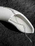 S'STEEL Minimalist Bracelet Women 925 Silver Chain Punk Geometric Fine Jewelry