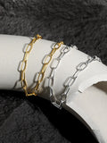 S'STEEL Minimalist Bracelet Women 925 Silver Chain Punk Geometric Fine Jewelry