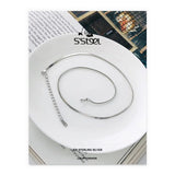 S'STEEL Snake Bone Chain Minimalist Necklace 925 Sterling Silver