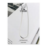 S'STEEL Snake Bone Chain Minimalist Necklace 925 Sterling Silver
