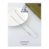 S'STEEL Snake Bone Chain Minimalist Necklace 925 Sterling Silver