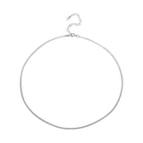 S'STEEL Snake Bone Chain Minimalist Necklace 925 Sterling Silver