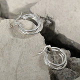 S'STEEL Multi-layer Hoop Earrings Sterling Silver 925 Gift For Women