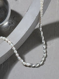 S'STEEL Freshwater Pearl Necklace Sterling Silver 925 Women Clavicle Chain