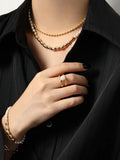 S'STEEL Freshwater Pearl Necklace Sterling Silver 925 Women Clavicle Chain