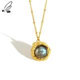 925 Silver Bead Chain Necklace for Women Geometric Choker Gift Jewelry