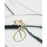 Minimalist X-shaped Clip On Earrings 925 Sterling Silver Jewelry