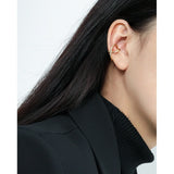 Minimalist X-shaped Clip On Earrings 925 Sterling Silver Jewelry