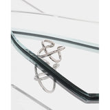 Minimalist X-shaped Clip On Earrings 925 Sterling Silver Jewelry