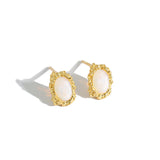 S'STEEL Opal Stud Earring 925 Sterling Silver