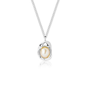 S925 Sterling Silver Pearl Pendant Necklace for Women