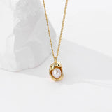 S925 Sterling Silver Pearl Pendant Necklace for Women
