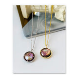 Steel Pearl Pendant Necklace Gift For Women 925 Sterling Silver Chain