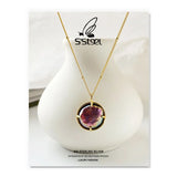 Steel Pearl Pendant Necklace Gift For Women 925 Sterling Silver Chain