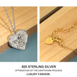 925 Silver Angel Necklaces for Women Statement Party Jewelry