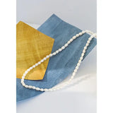 925 Silver Chain Necklace Freshwater Pearls Choker Gothic Charms Anniversary