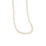 925 Silver Chain Necklace Freshwater Pearls Choker Gothic Charms Anniversary