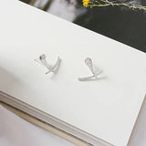 S'STEEL Pure Silver 925 Minimalist Earrings Zircon Wedding Accessories