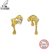 S'STEEL Pure Silver 925 Stud Earrings For Women's Earrings