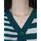 Real 925 Silver Minimalist Starlight Pendant Necklace For Women