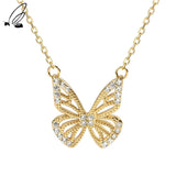 S'STEEL Butterfly Fairy Necklace 925 Sterling Silver Pendant