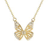 S'STEEL Butterfly Fairy Necklace 925 Sterling Silver Pendant