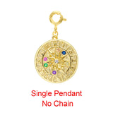 S'STEEL Round Pendant 925 Sterling Silver Women Accessories Necklace