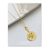S'STEEL Round Pendant 925 Sterling Silver Women Accessories Necklace