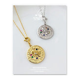 S'STEEL Round Pendant 925 Sterling Silver Women Accessories Necklace