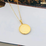 S'STEEL Round Pendant 925 Sterling Silver Portrait Pendant
