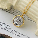 S'STEEL Round Pendant 925 Sterling Silver Portrait Pendant